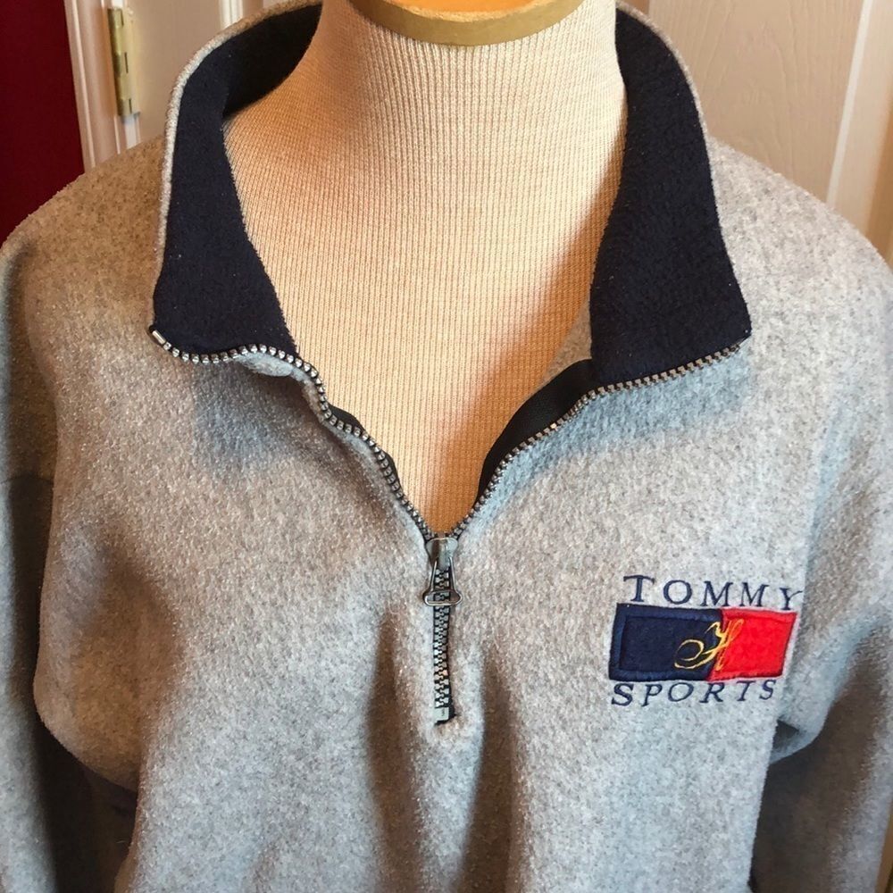 Vintage Tommy Hilfiger Sports 1/4 zip sz XL - Picture 3 of 8